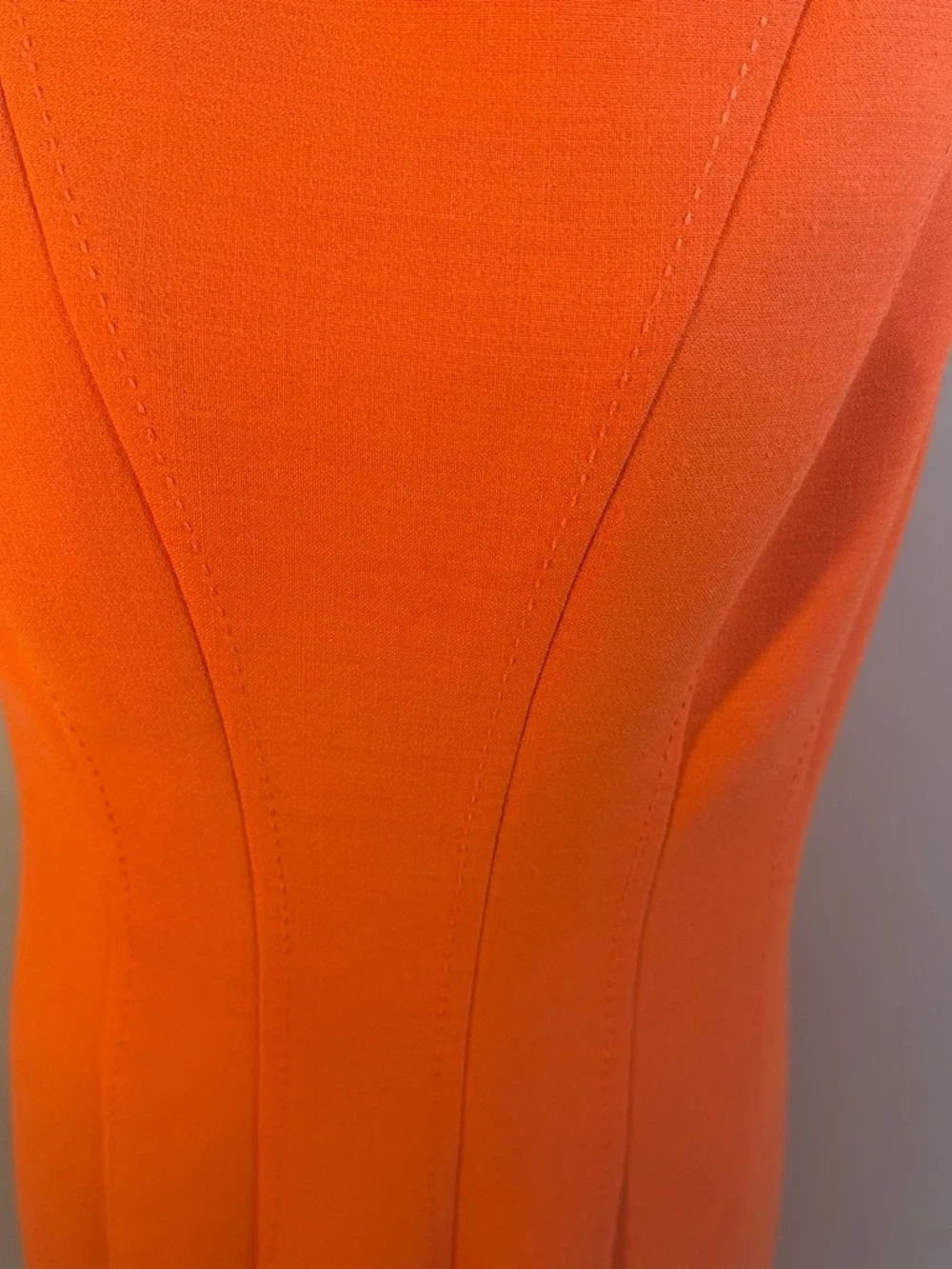 Tory Burch Vibrant Orange Sleeveless Sheath Dress